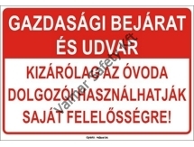 Gazdasági bejárat
