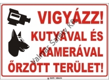 Vigyázz! Kutyával és kamerával örzött terület 