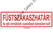 Füstszakaszhatár(utánvilágító)