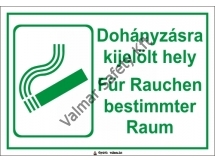 Dohányzásra kijelölt hely, magyar-német