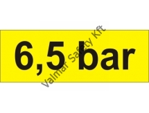 6,5 bar tábla 