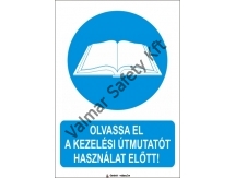 Olvassa el a kezelési útmutatót