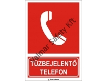 Tűzbejelentő telefon(utánvilágító)