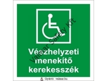 Vészhelyzeti menekítő kerekesszék