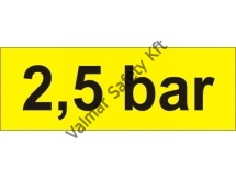 2,5 bar tábla 