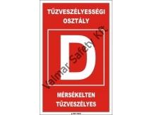 „ D” Mérsékelten tűzveszélyes