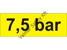 7,5 bar tábla 