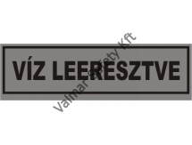 Víz leeresztve