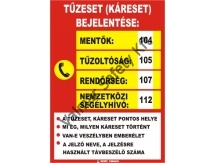 Tűzeset bejelentése