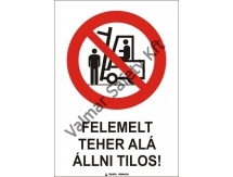 Felemelt teher alá állni tilos