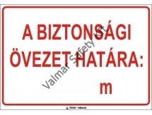 Biztonsági övezet határa..