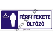 Férfi fekete öltöző